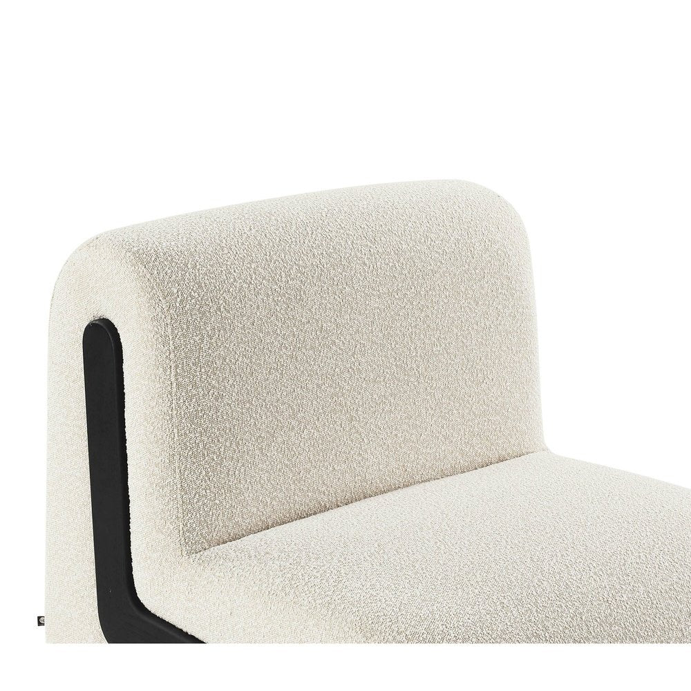 Product photograph of Liang Eimil Bola Occasional Chair - Boucle Sand Black from Olivia's.