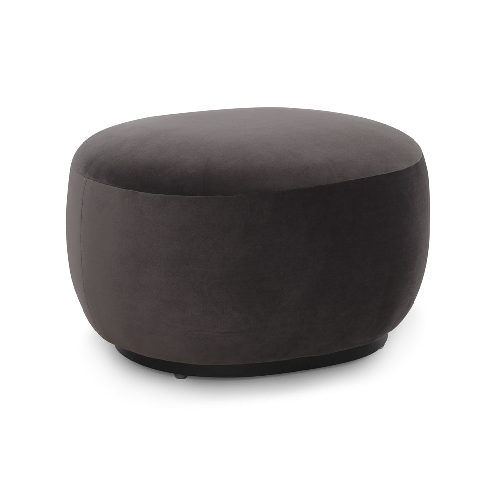 Product photograph of Liang Eimil Polter Ottoman Kaster Slate from Olivia's