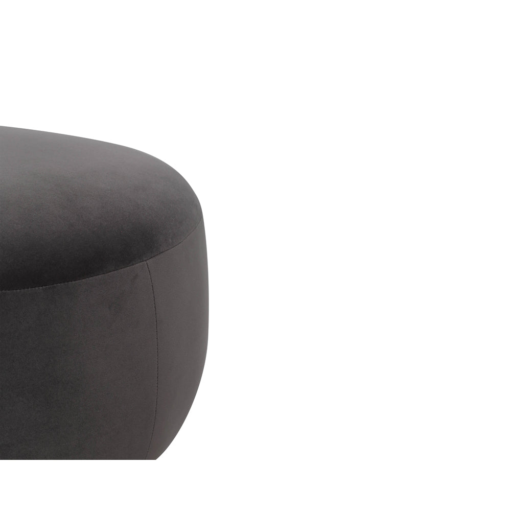 Product photograph of Liang Eimil Polter Ottoman Kaster Slate from Olivia's.