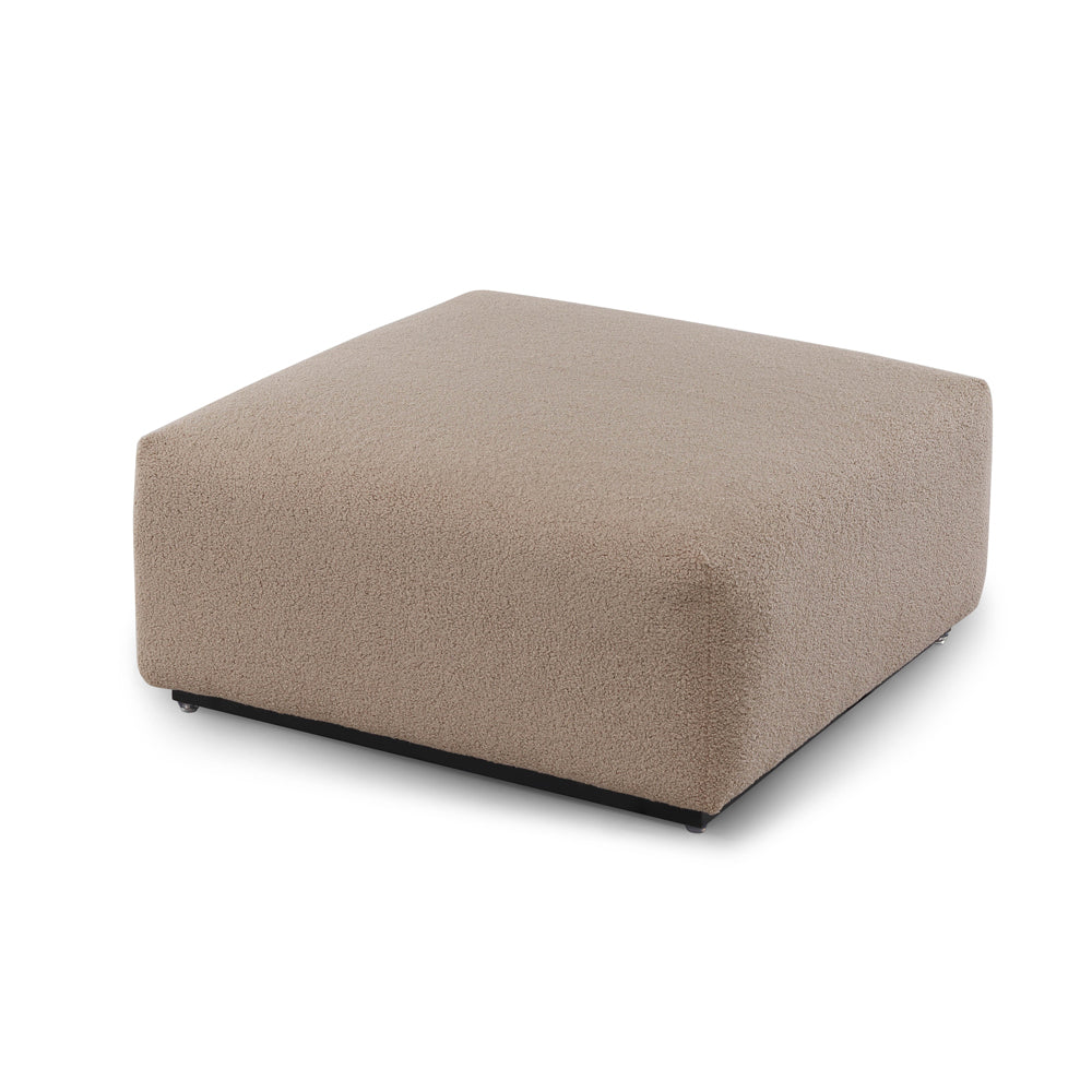 Product photograph of Liang Eimil Kendal Ottoman Alpaca Taupe from Olivia's