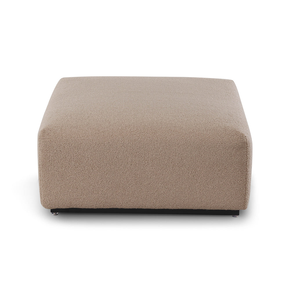 Product photograph of Liang Eimil Kendal Ottoman Alpaca Taupe from Olivia's.