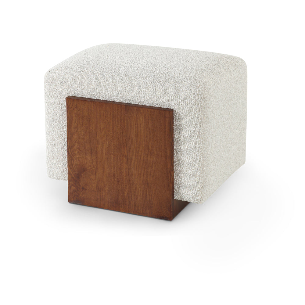 Product photograph of Liang Eimil Warwick Stool - Boucle Sand Classic Brown from Olivia's