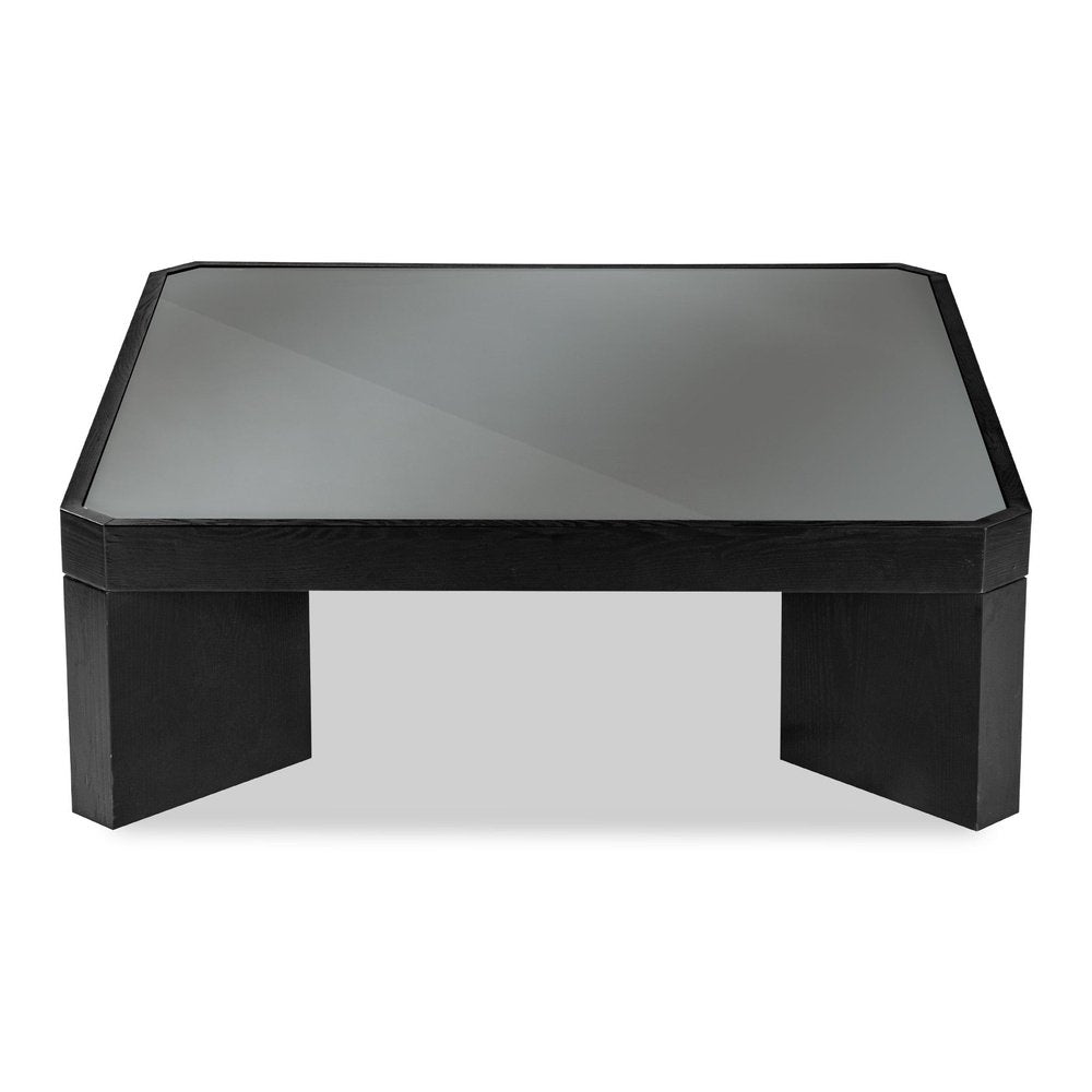 Product photograph of Liang Eimil Baltimore Coffee Table - Black Ash Glass from Olivia's.