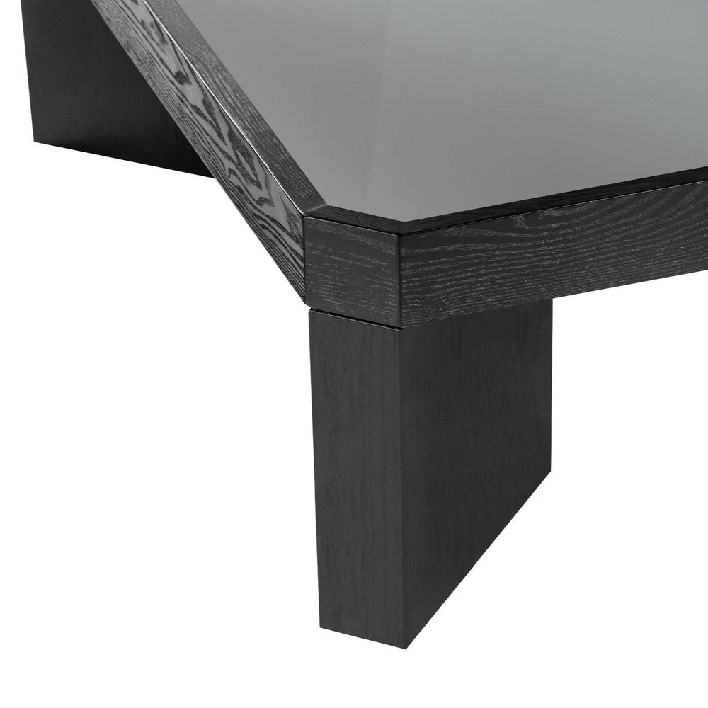 Product photograph of Liang Eimil Baltimore Coffee Table - Black Ash Glass from Olivia's.