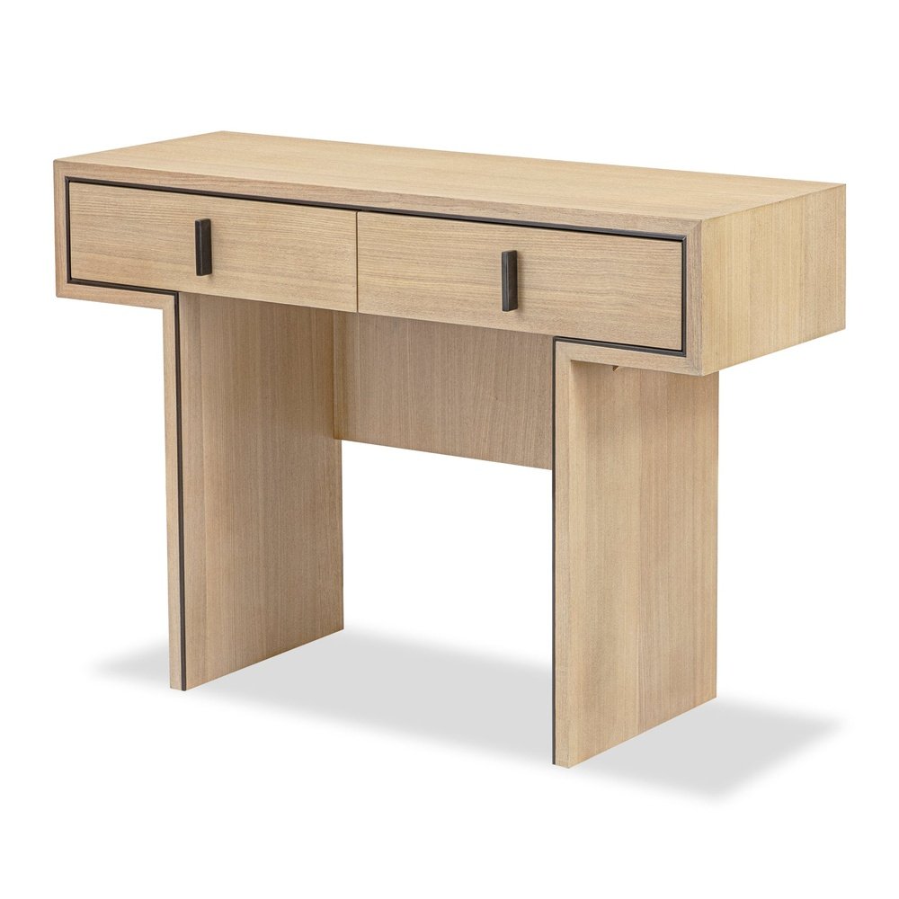 Product photograph of Liang Eimil Tigur Console Table - Natural Oak from Olivia's