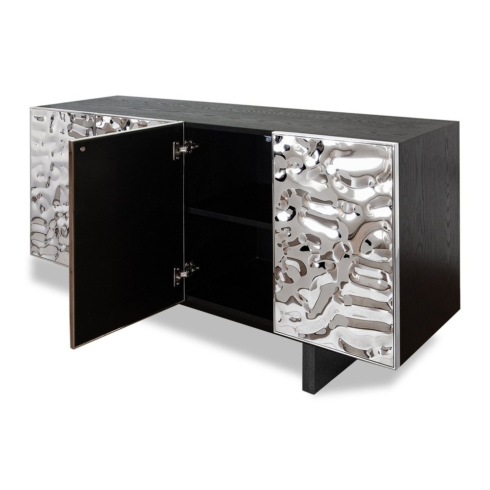 Product photograph of Liang Eimil Baltimore Sideboard - Polished Hammered Finish from Olivia's.