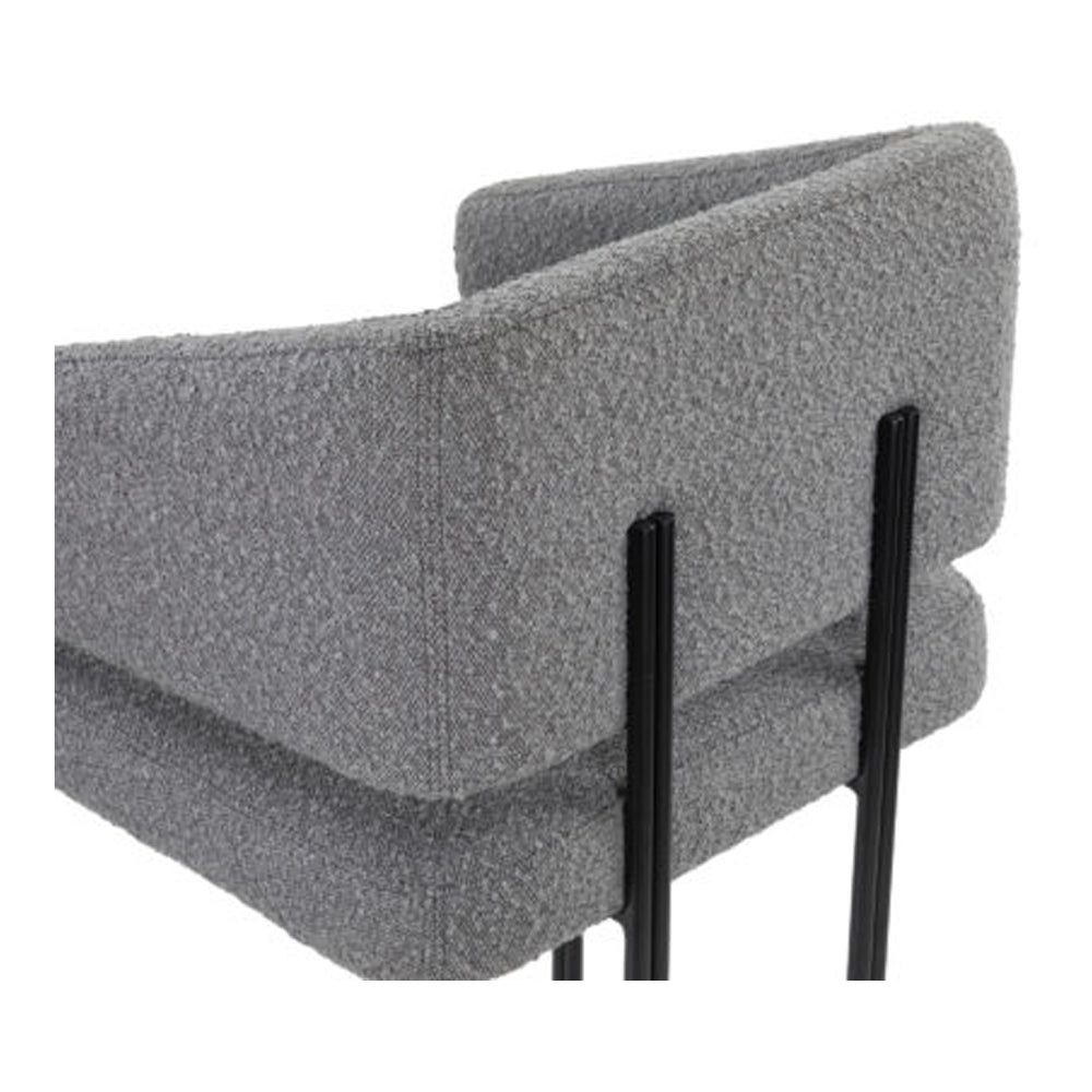 Product photograph of Liang Eimil Tatler Bar Stool Boucle Grey from Olivia's.