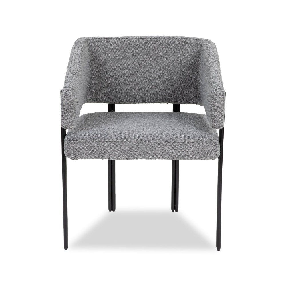 Product photograph of Liang Eimil Tatler Dining Chair - Boucle Grey S from Olivia's.