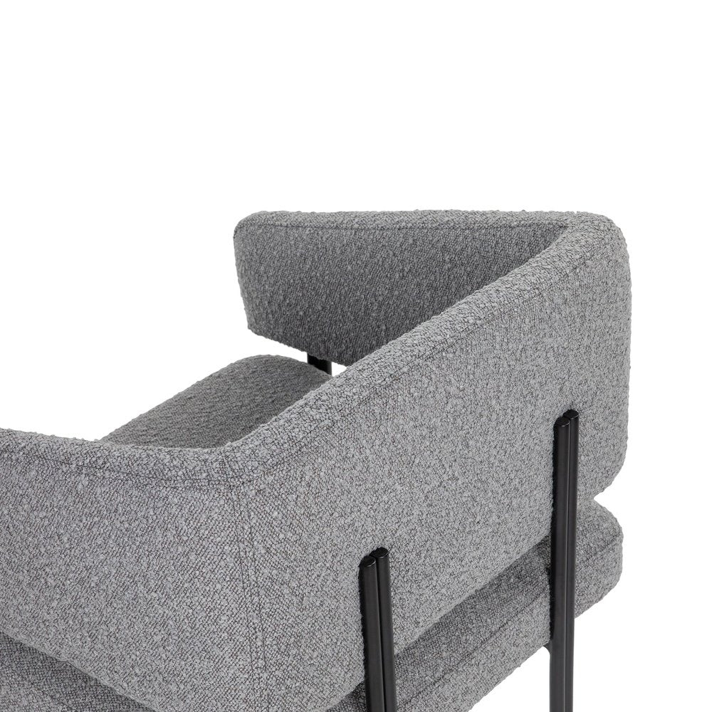 Product photograph of Liang Eimil Tatler Dining Chair - Boucle Grey S from Olivia's.