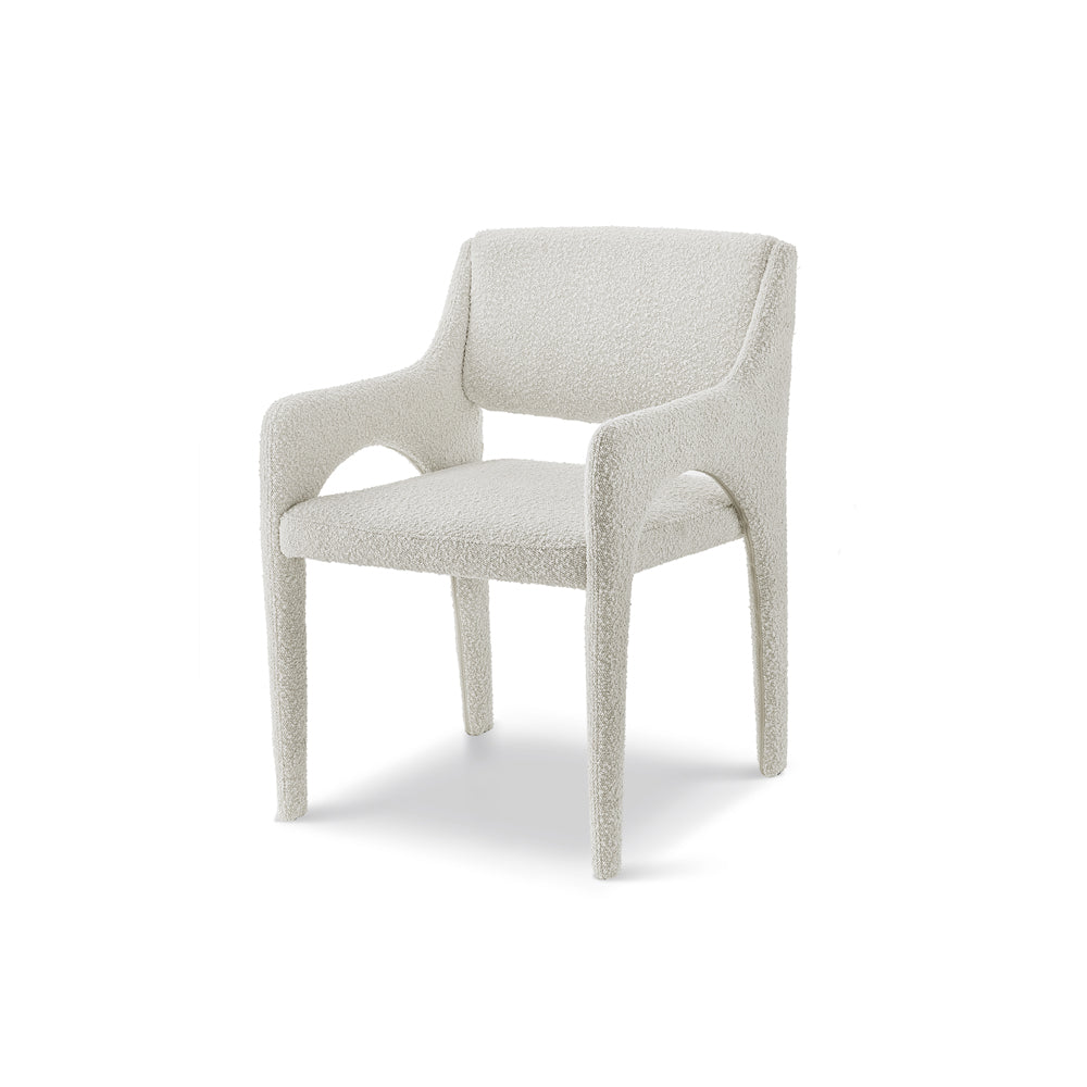 Product photograph of Liang Eimil Godard Dining Chair - Boucle Sand from Olivia's