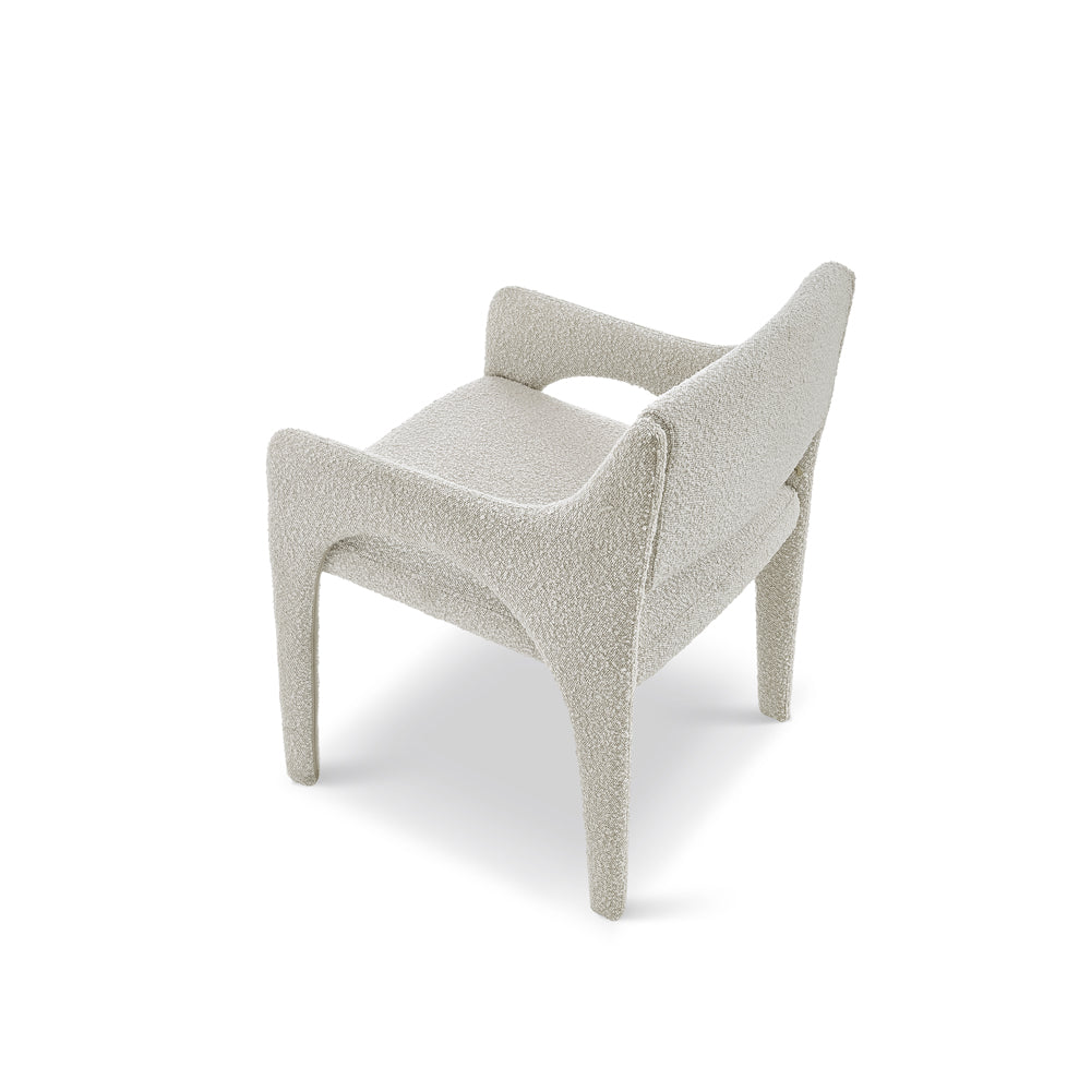 Product photograph of Liang Eimil Godard Dining Chair - Boucle Sand from Olivia's.