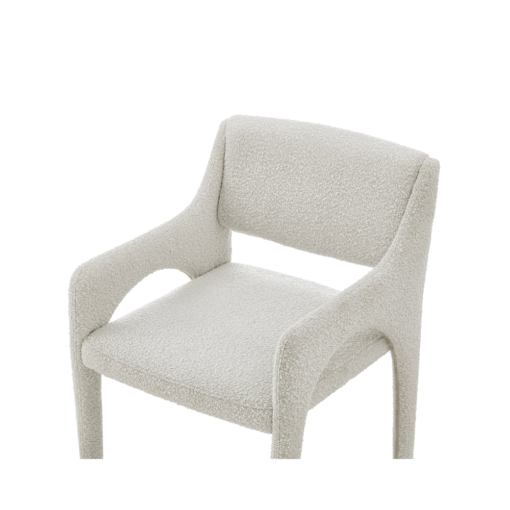 Product photograph of Liang Eimil Godard Dining Chair - Boucle Sand from Olivia's.