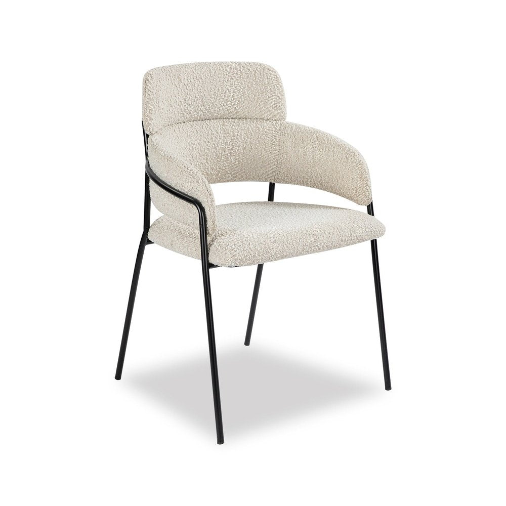 Product photograph of Liang Eimil Alice Dining Chair - Boucle Sand from Olivia's