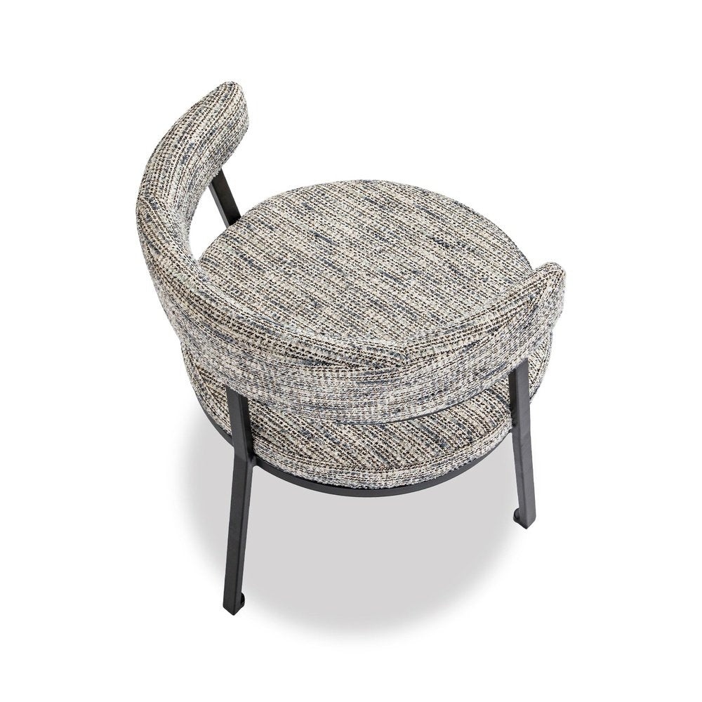Product photograph of Liang Eimil Bonnet Dining Chair - Sherpa Grey from Olivia's.