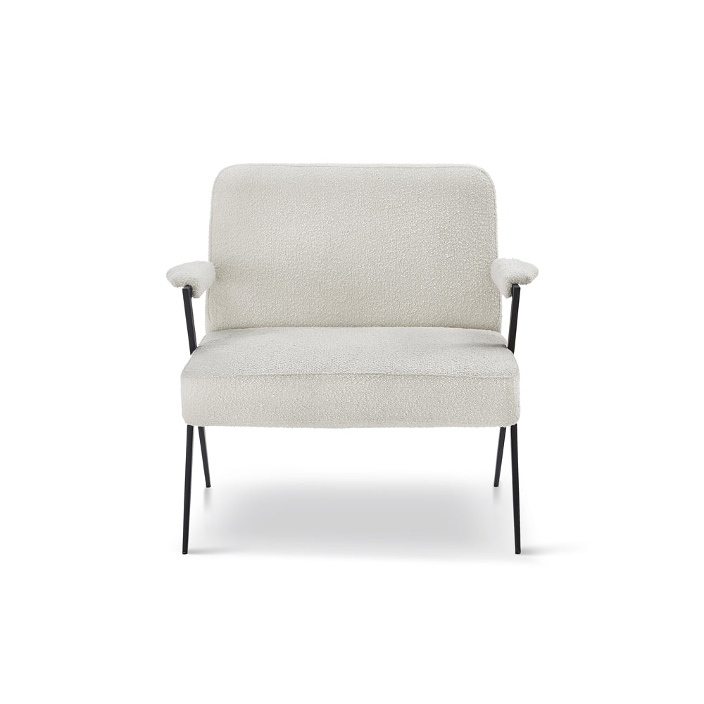 Product photograph of Liang Eimil Ponti Occasional Chair Boucle Sand from Olivia's.