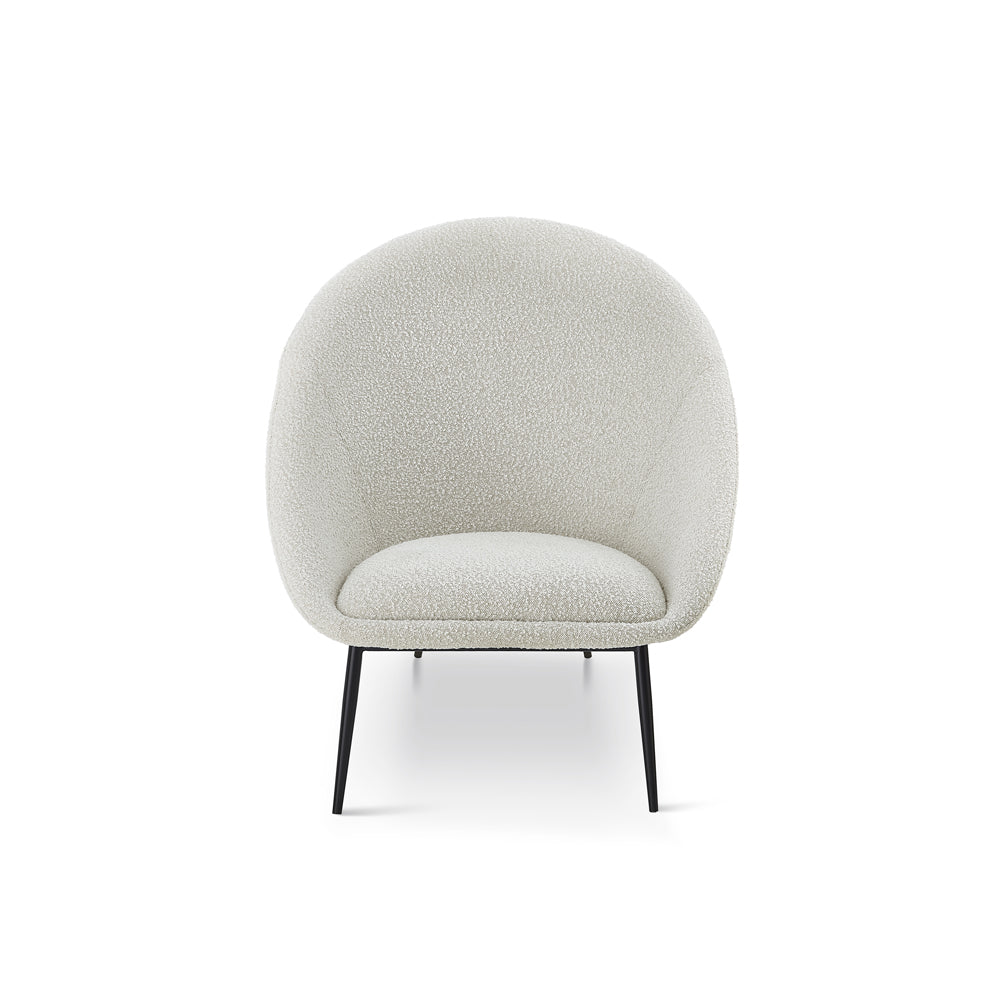Product photograph of Liang Eimil Ovalo Occasional Chair Boucle Sand from Olivia's.