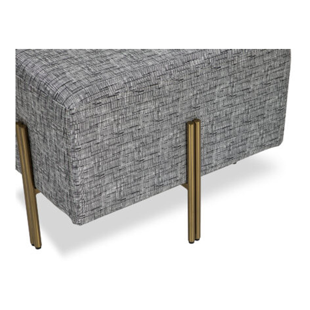 Product photograph of Liang Eimil Alton Footstool Artesan Black White from Olivia's.