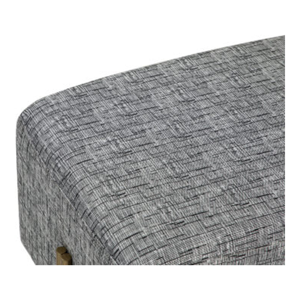 Product photograph of Liang Eimil Alton Footstool Artesan Black White from Olivia's.