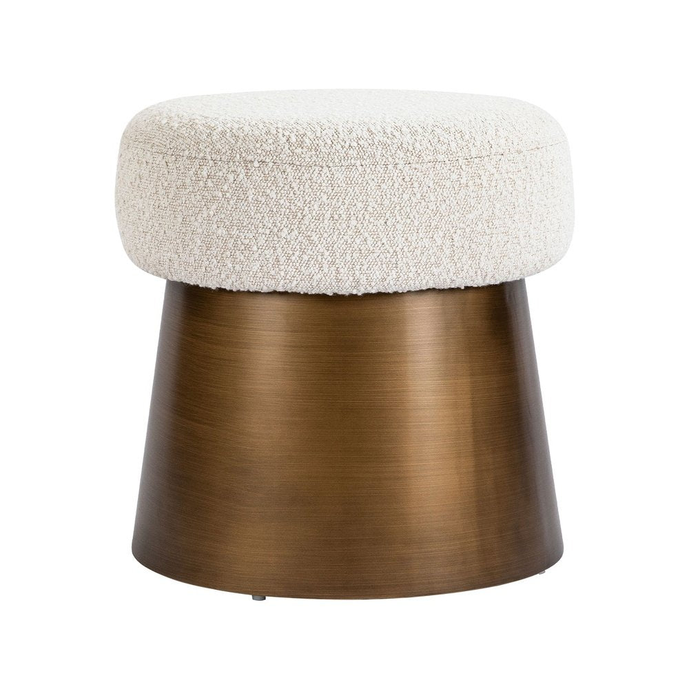 Product photograph of Liang Eimil Cyrus Stool - Boucle Sand from Olivia's