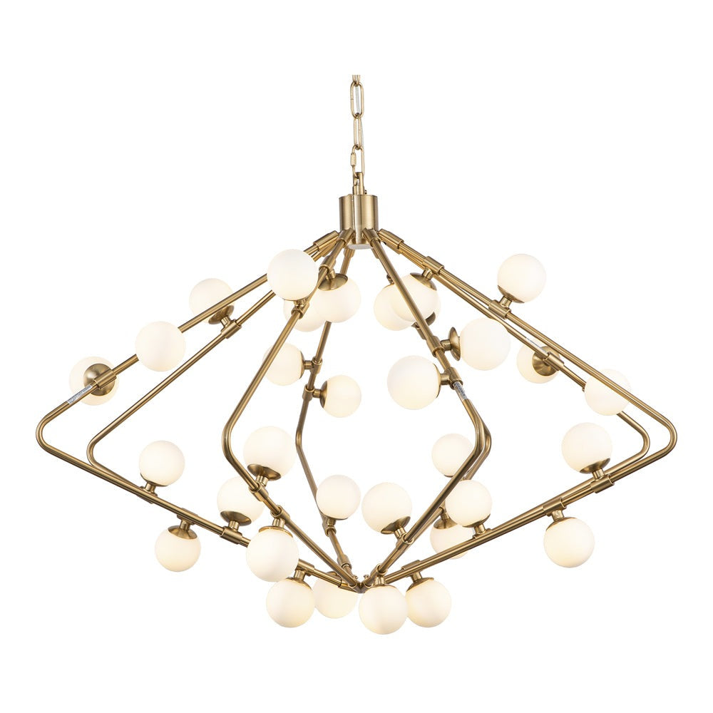 Product photograph of Liang Eimil Gama Pendant Lamp Antique Brass from Olivia's