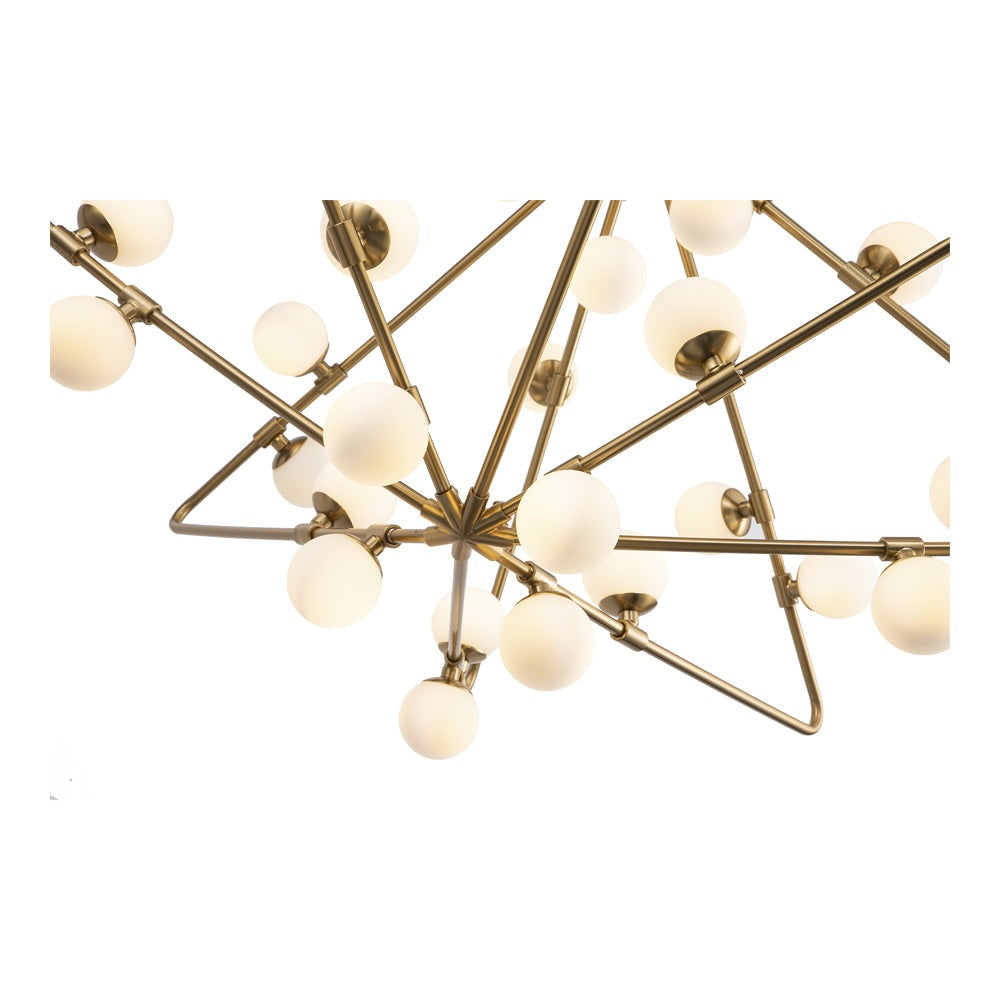 Product photograph of Liang Eimil Gama Pendant Lamp Antique Brass from Olivia's.
