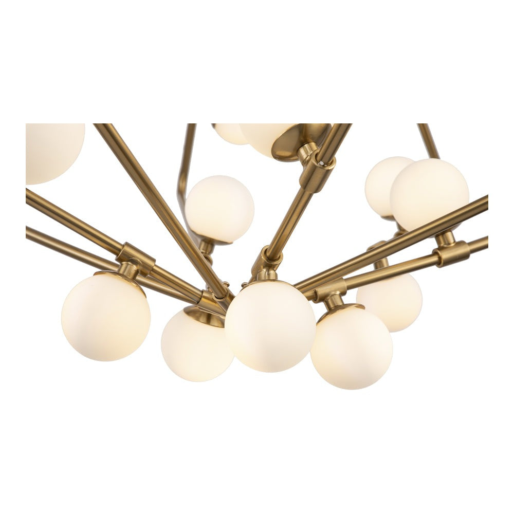 Product photograph of Liang Eimil Gama Pendant Lamp Antique Brass from Olivia's.