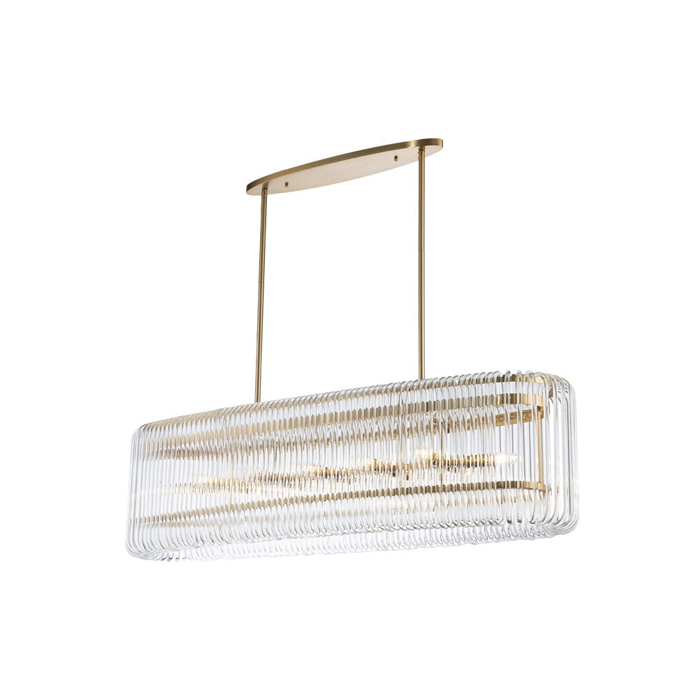 Product photograph of Liang Eimil Metropolitan Pendant Light Antique Brass from Olivia's