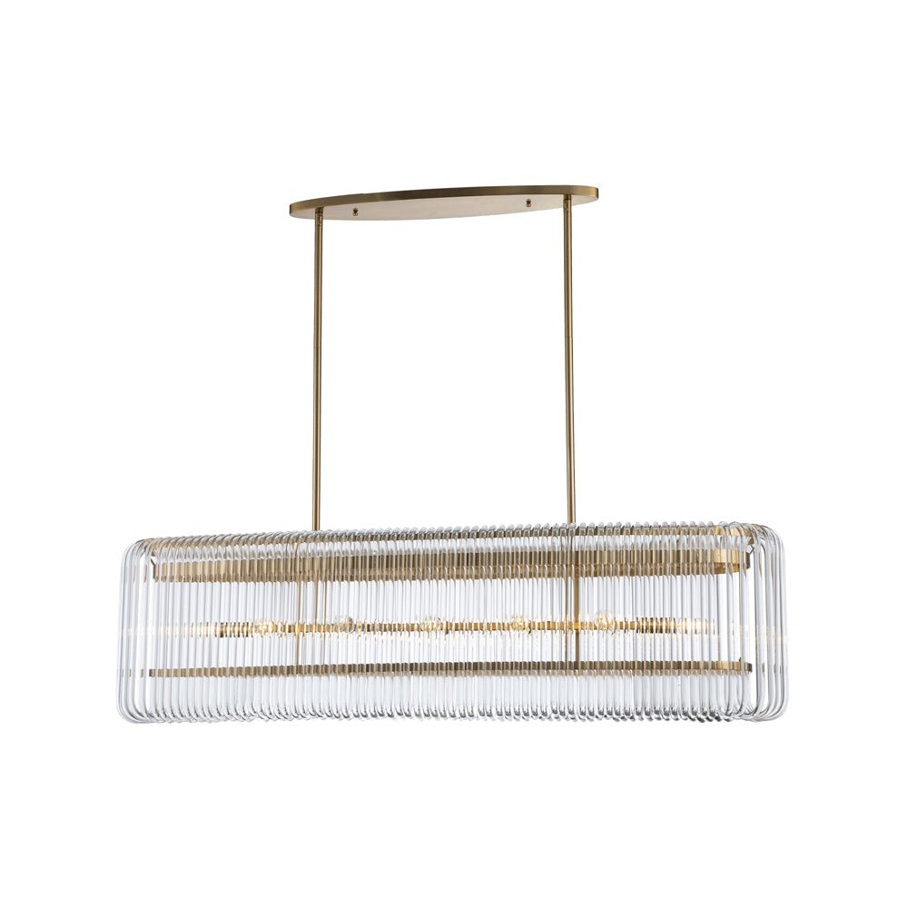 Product photograph of Liang Eimil Metropolitan Pendant Light Antique Brass from Olivia's.