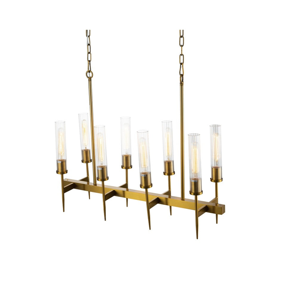 Product photograph of Liang Eimil Tilda Pendant Light Brass Finish from Olivia's.