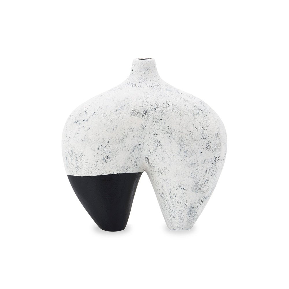 Product photograph of Liang And Eimil Caderas Ceramic Vase In Black And White from Olivia's