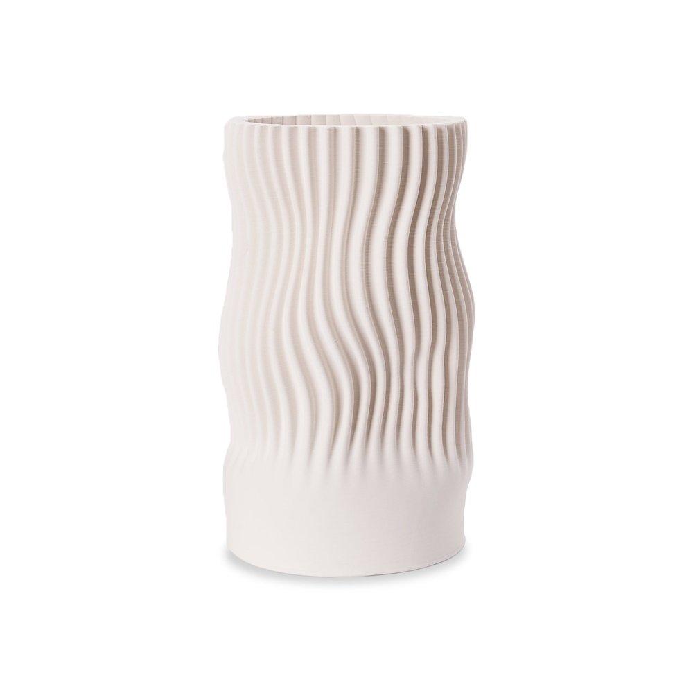 Product photograph of Liang And Eimil Imera Ceramic Vase In White from Olivia's