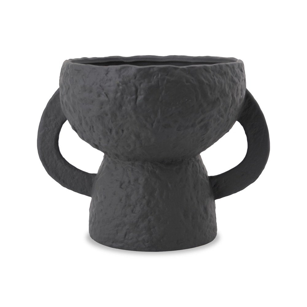 Product photograph of Liang And Eimil Mavros Ceramic Vase In Black from Olivia's
