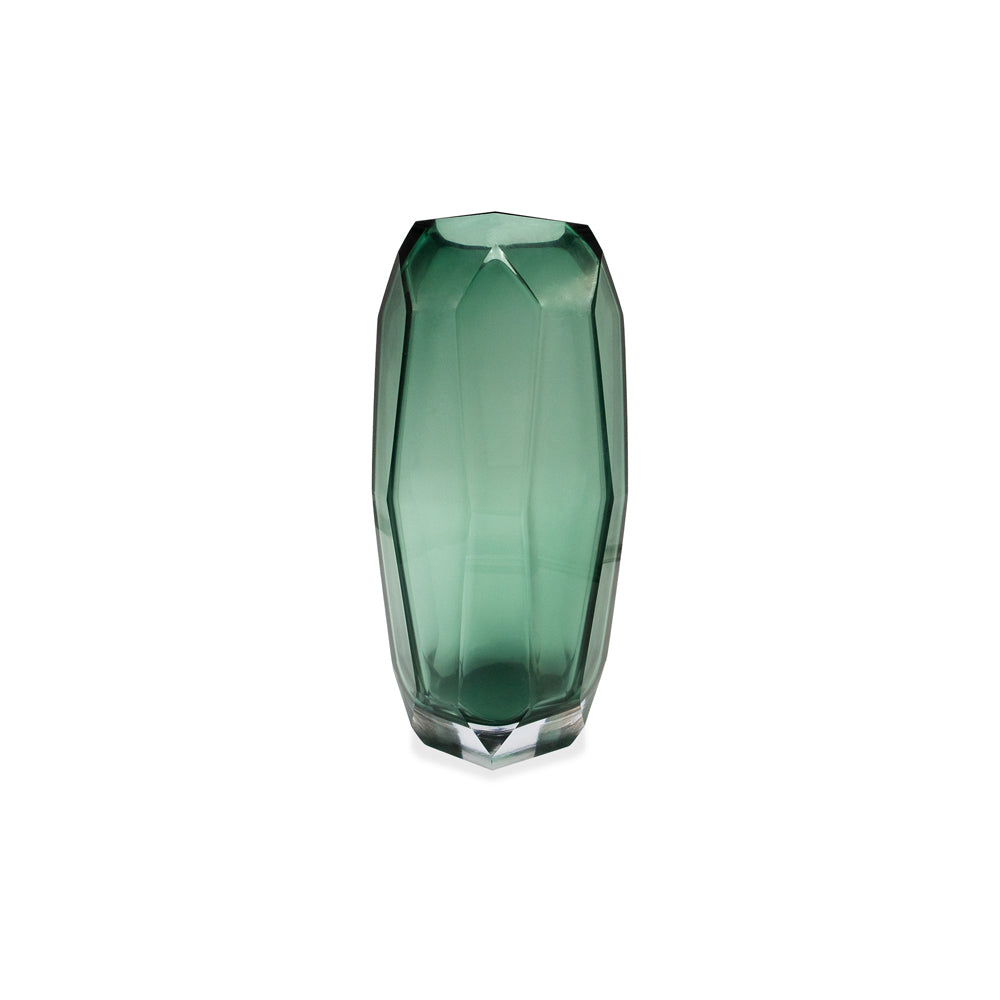 Product photograph of Liang Eimil Emerald Glass Vase Green Large from Olivia's.