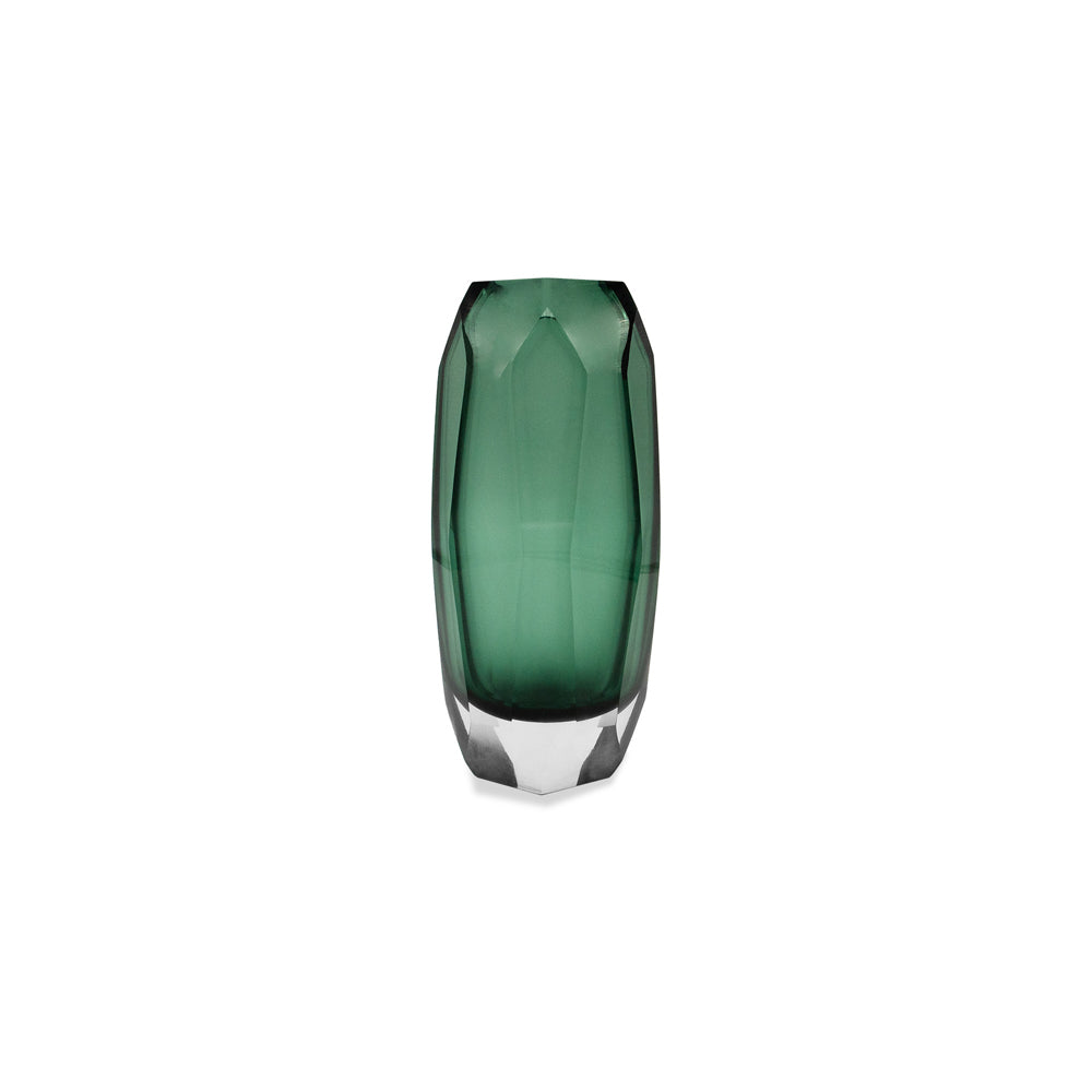 Product photograph of Liang Eimil Emerald Glass Vase Green Small from Olivia's.