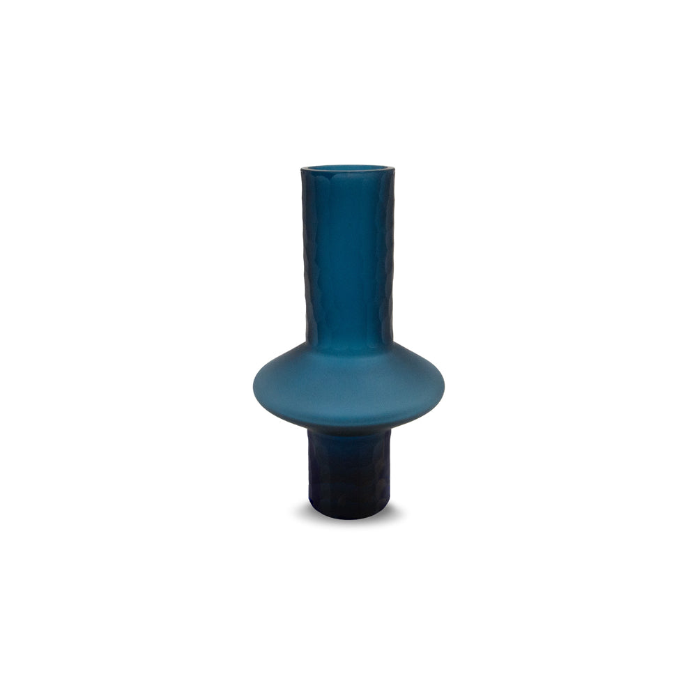 Product photograph of Liang Eimil Rei Glass Vase Blue Large from Olivia's.