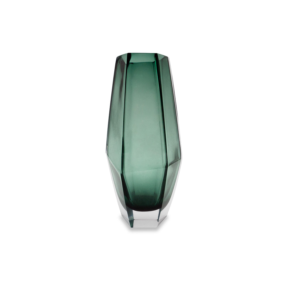 Product photograph of Liang Eimil Wiley Glass Vase Green Small from Olivia's.