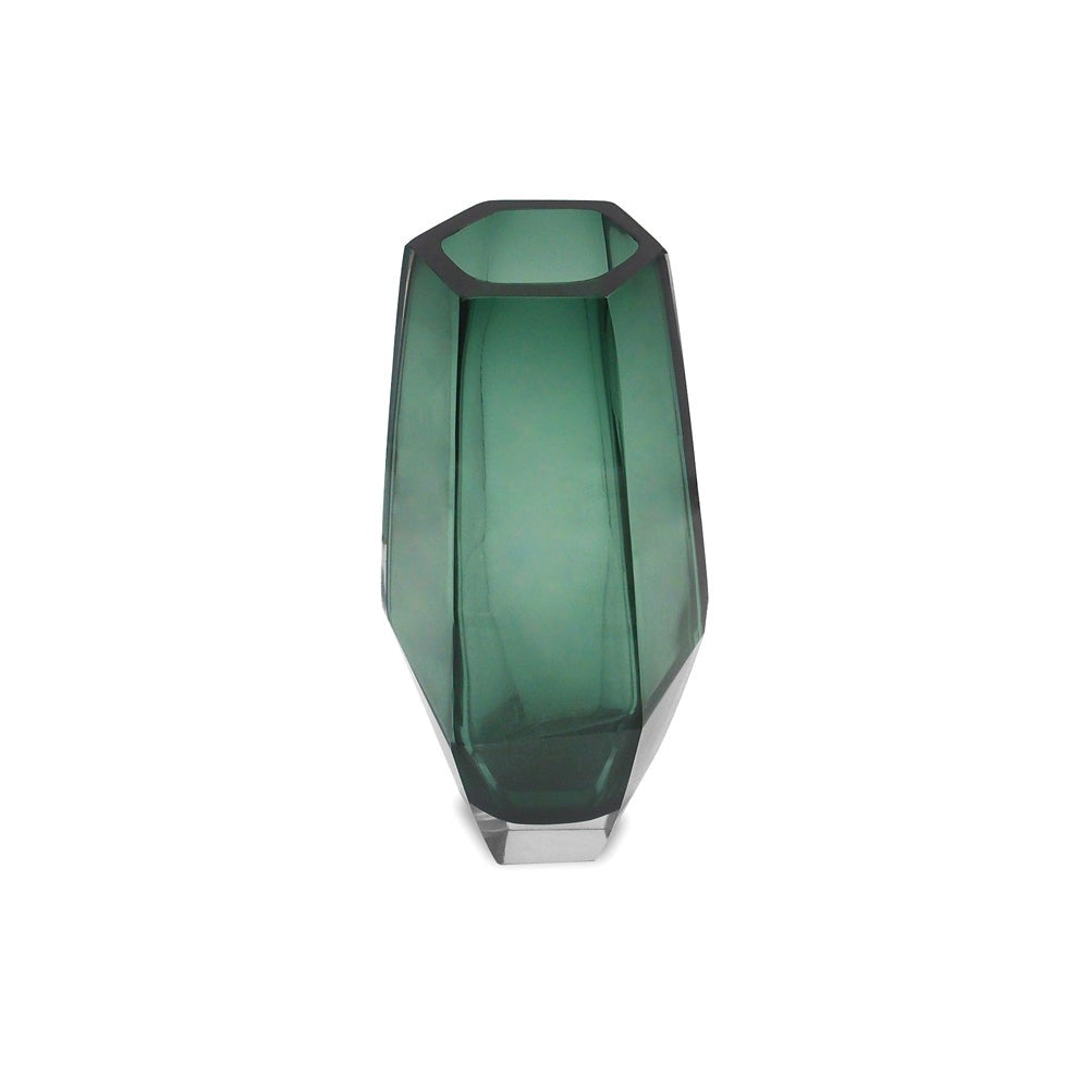 Product photograph of Liang Eimil Wiley Glass Vase Green Small from Olivia's.