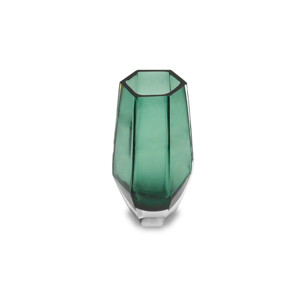 Product photograph of Liang Eimil Wiley Glass Vase Green Large from Olivia's.