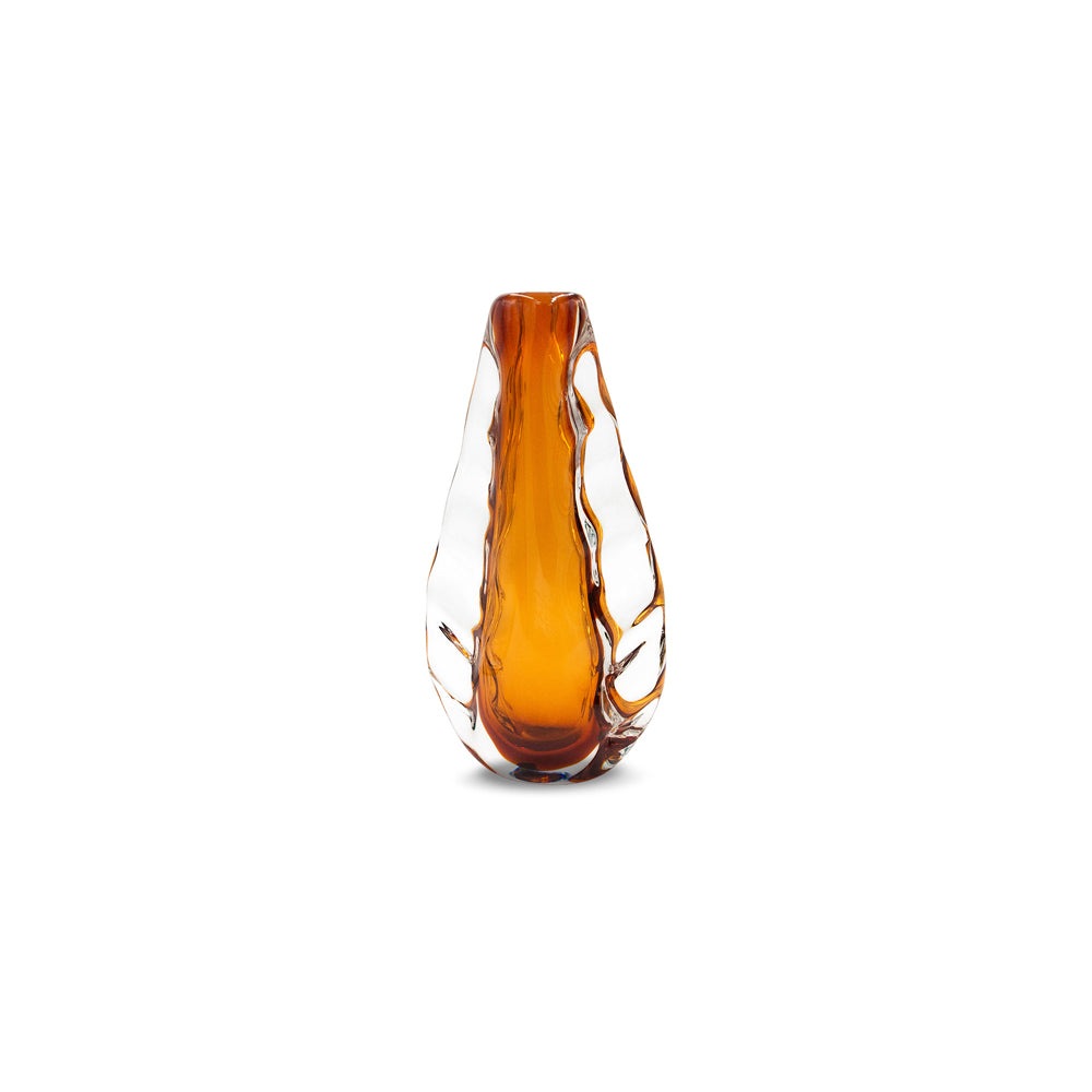 Product photograph of Liang Eimil Astell Crystal Amber Vase Small from Olivia's.