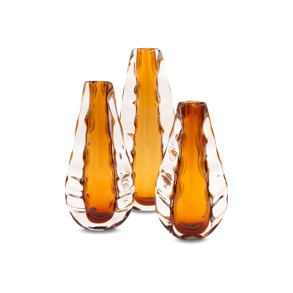 Product photograph of Liang Eimil Astell Crystal Amber Vase Large from Olivia's.