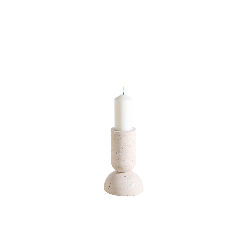 Product photograph of Liang Eimil Lewes Marble Candle Holder Large from Olivia's