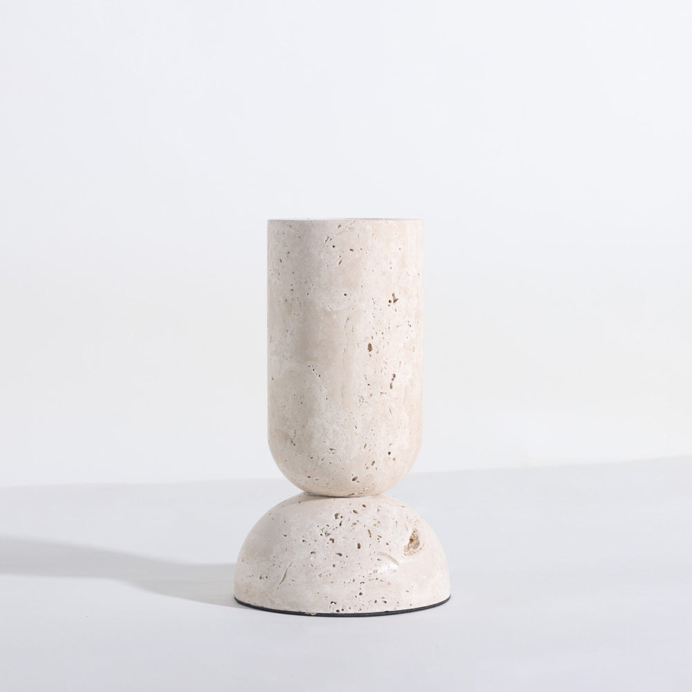 Product photograph of Liang Eimil Lewes Marble Candle Holder Large from Olivia's.