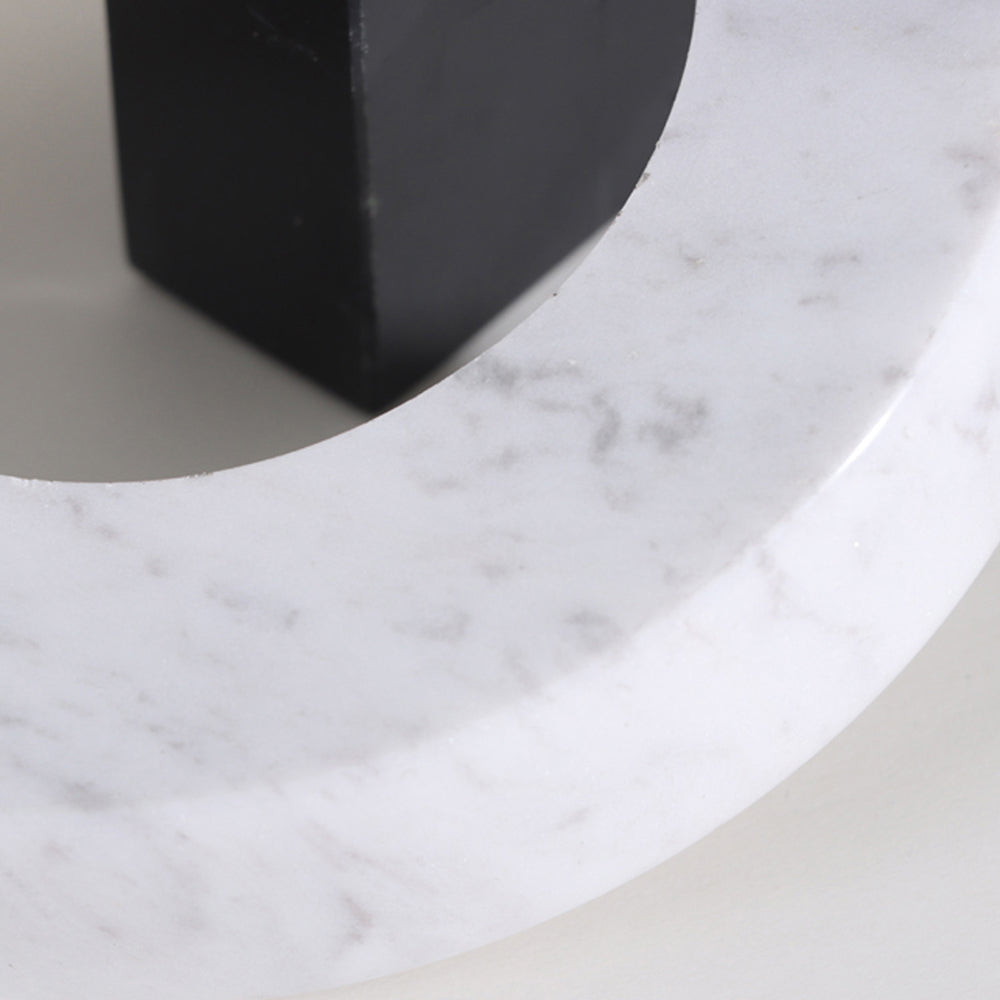 Product photograph of Liang Eimil Link Marble Sculpture - Black White from Olivia's.