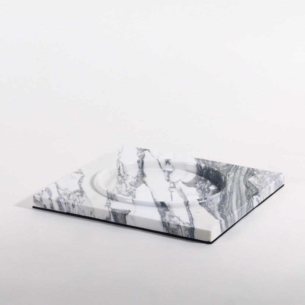 Product photograph of Liang Eimil Campo White Marble Tray from Olivia's.