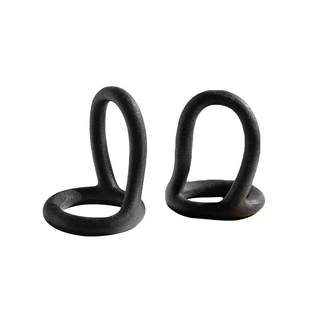 Product photograph of Liang Eimil Como Black Bookends from Olivia's