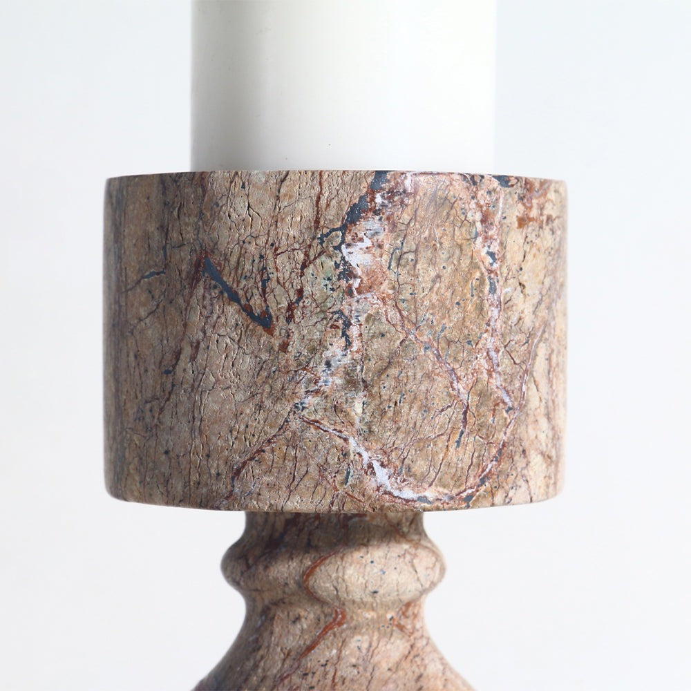 Product photograph of Liang Eimil Elm Marble Candle Holder from Olivia's.
