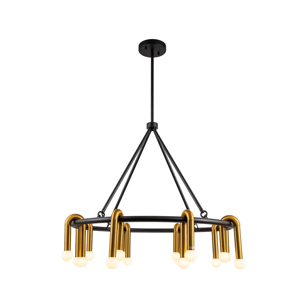 Product photograph of Liang Eimil Melt 1 Pendant Lamp - Brushed Brass from Olivia's.