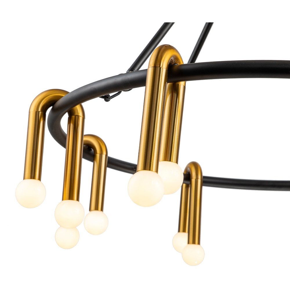 Product photograph of Liang Eimil Melt 1 Pendant Lamp - Brushed Brass from Olivia's.