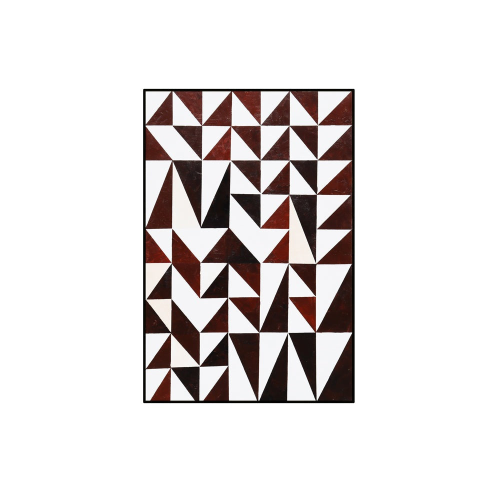 Product photograph of Liang Eimil Abstract Triangles Wall Art Brown from Olivia's