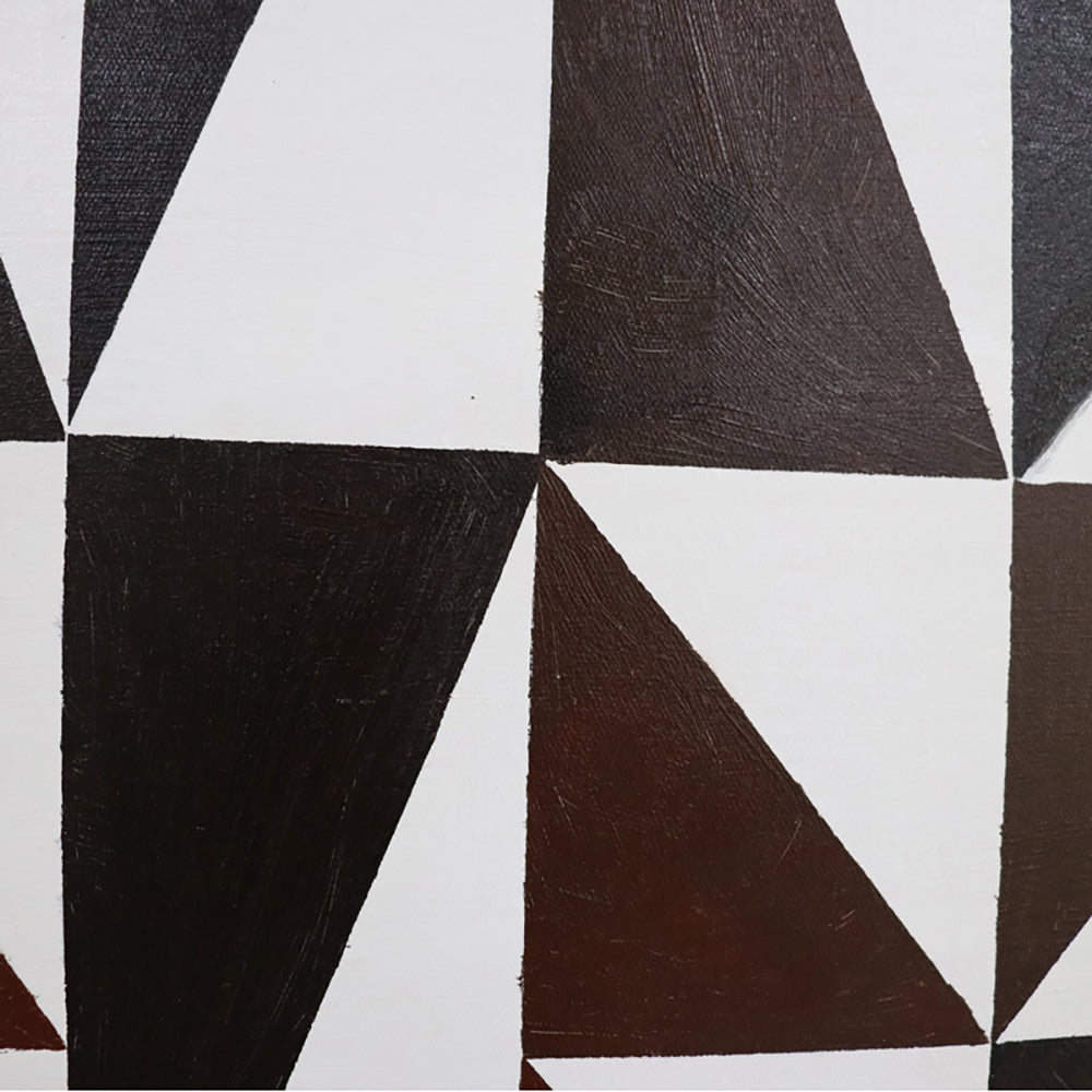 Product photograph of Liang Eimil Abstract Triangles Wall Art Brown from Olivia's.